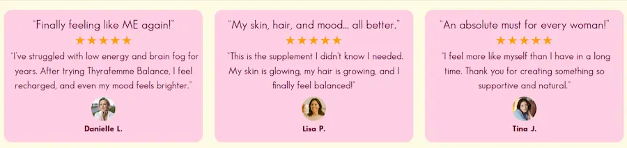 Thyrafemme Balance Customer Reviews