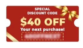 Bonus #4 $40 OFF Next Purchase